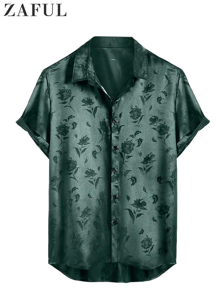 ZAFUL Satin Shirt For Men