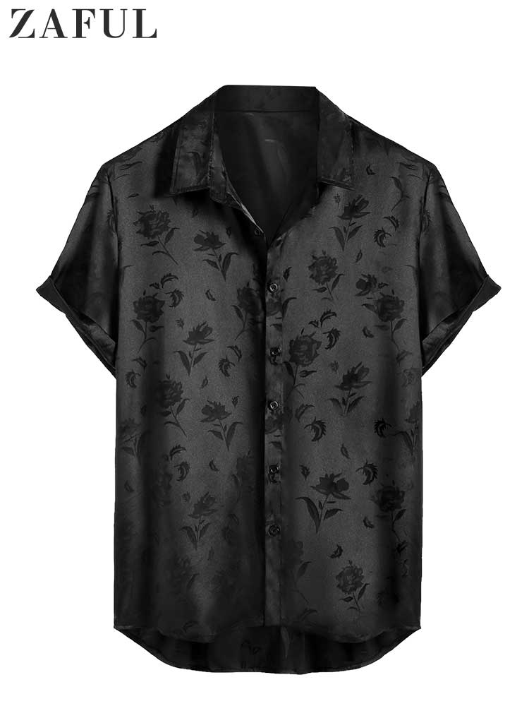 ZAFUL Satin Shirt For Men