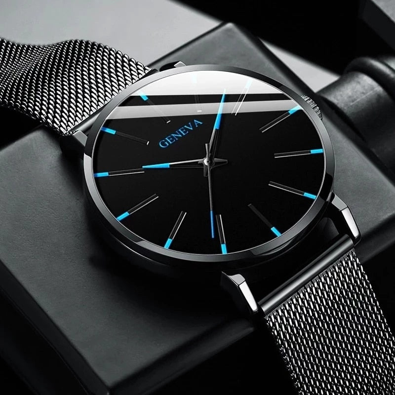 GENEVA Minimalist Men’s Quartz Wrist Watch