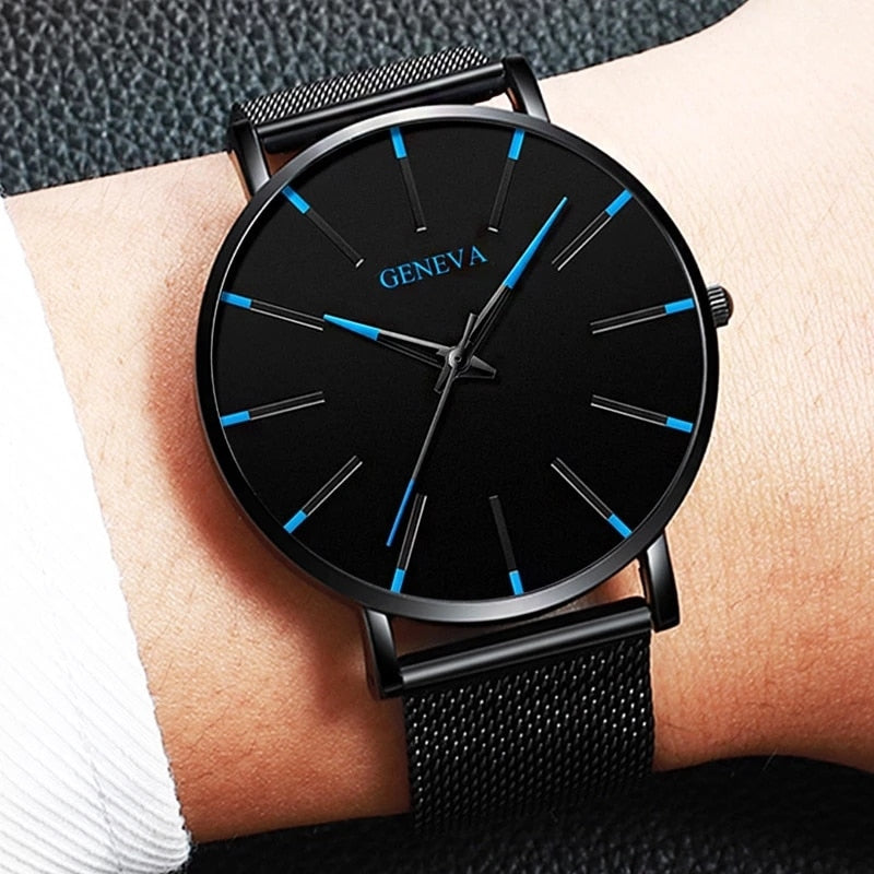 GENEVA Minimalist Men’s Quartz Wrist Watch
