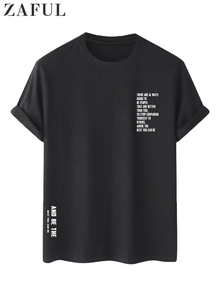 ZAFUL Cotton T-Shirt For Men