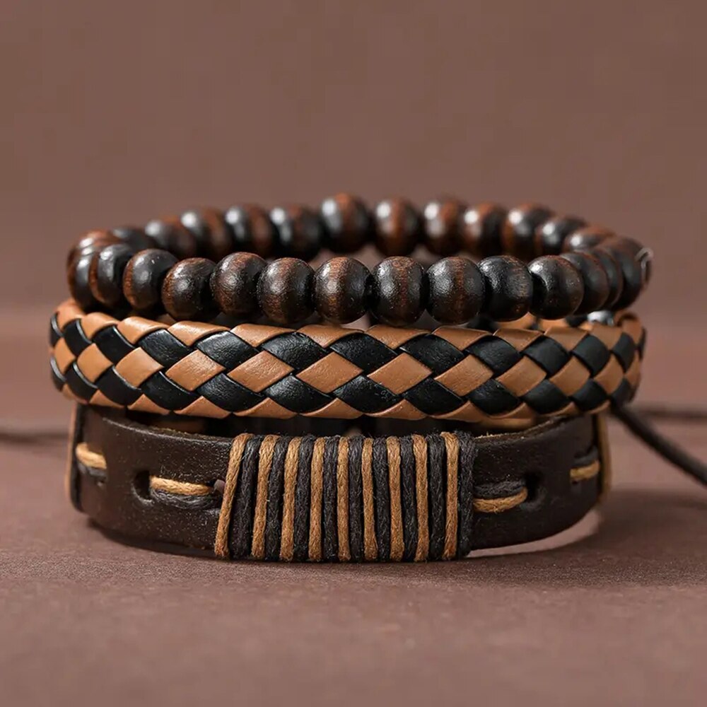 3 set of Men’s Beaded Bracelets