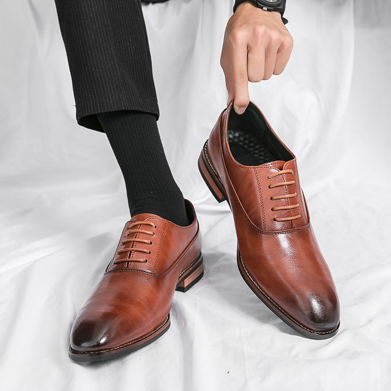 Men’s Oxford Leather Dress Shoes