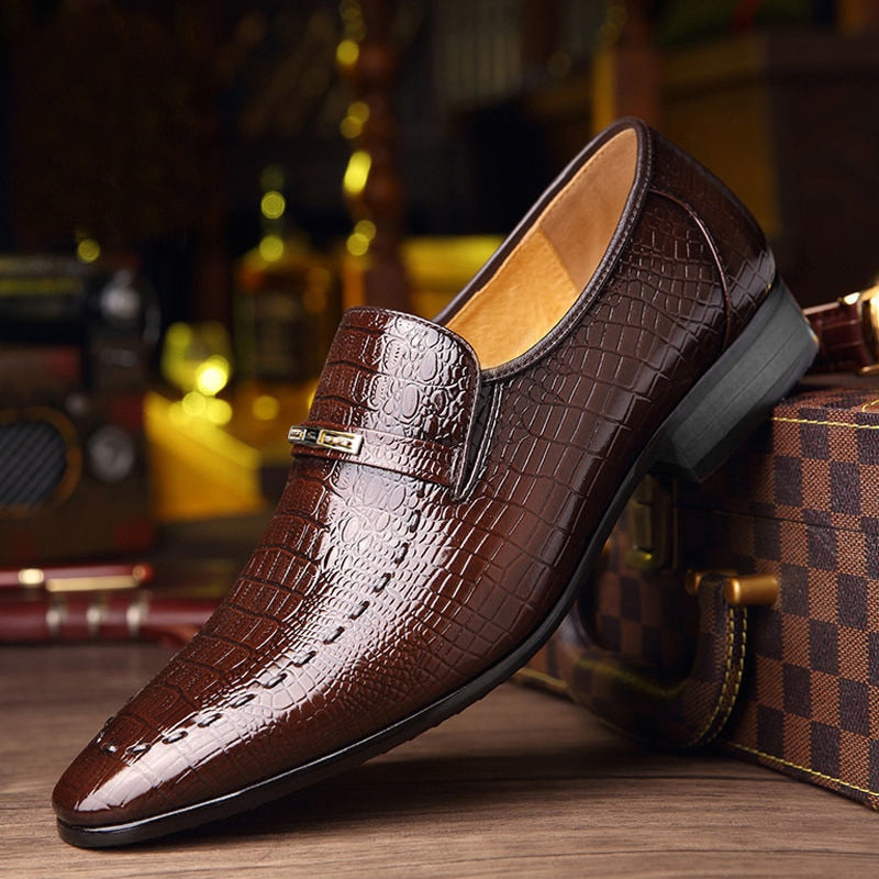 Crocodile Leather Dress Shoes