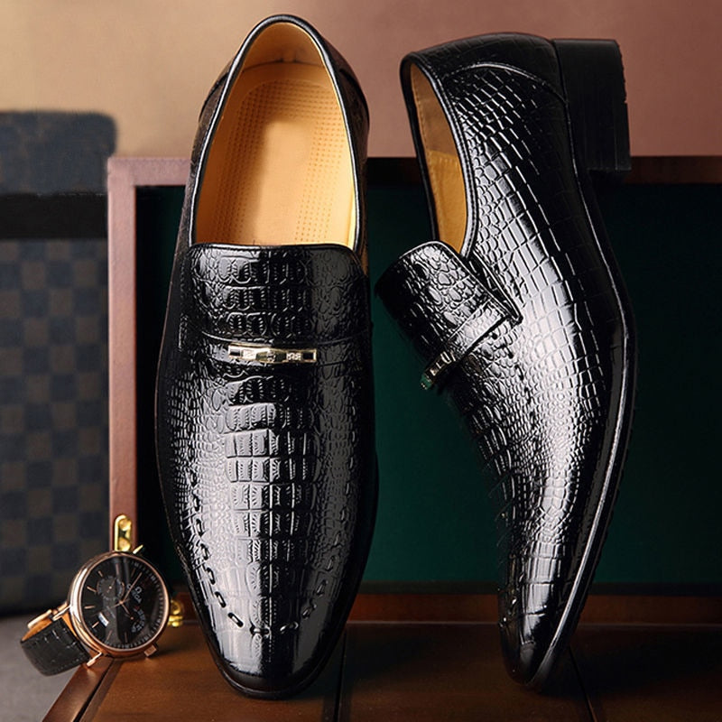 Crocodile Leather Dress Shoes