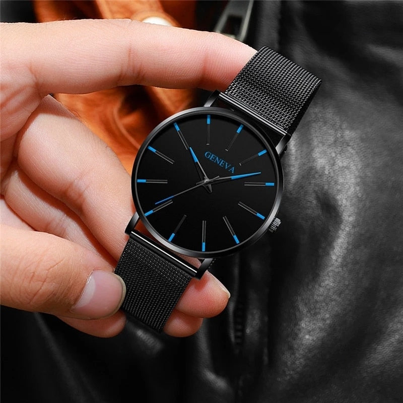 GENEVA Minimalist Men’s Quartz Wrist Watch