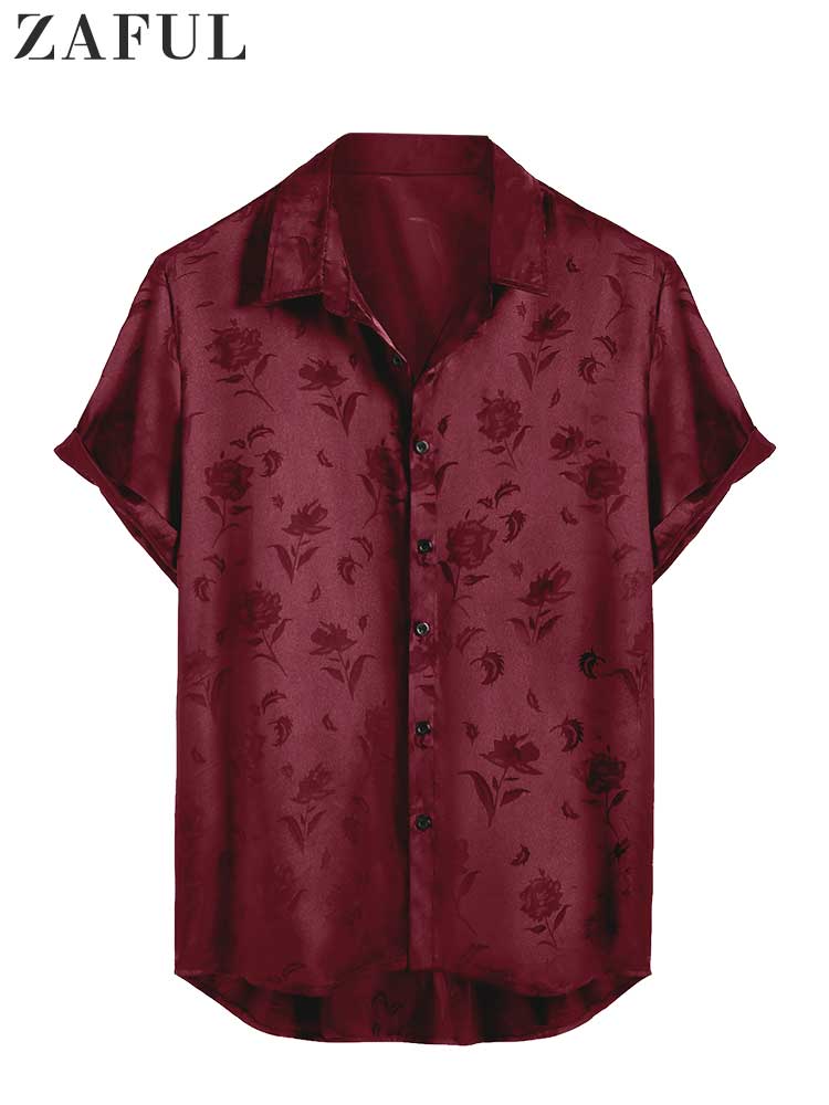 ZAFUL Satin Shirt For Men