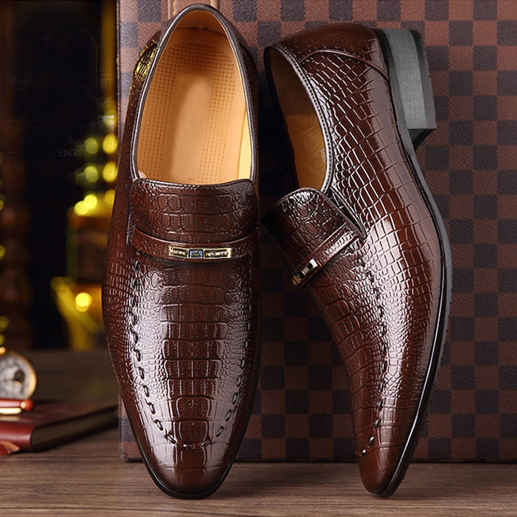 Crocodile Leather Dress Shoes