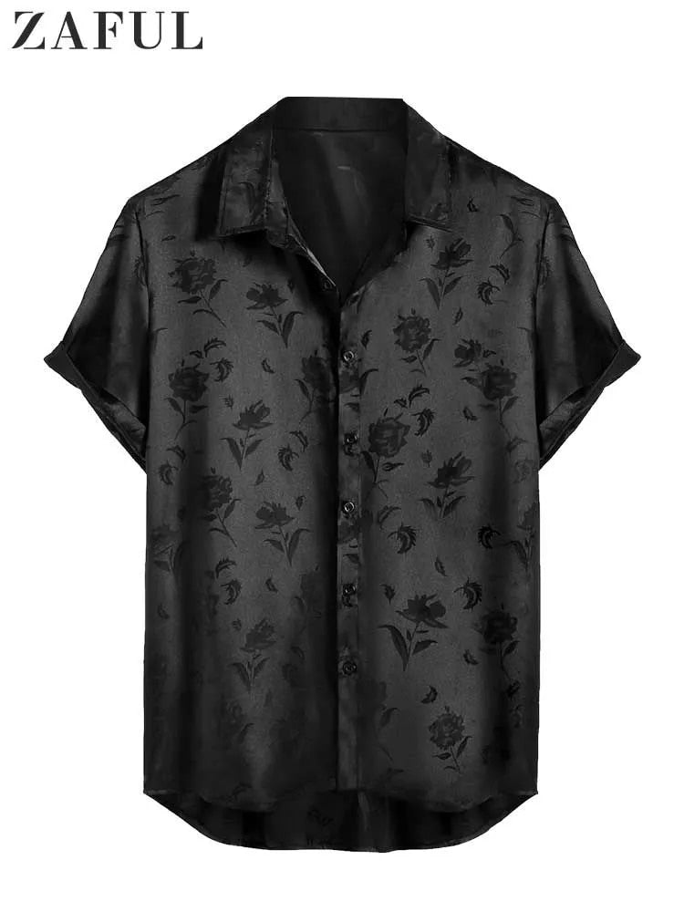 ZAFUL Satin Shirt For Men