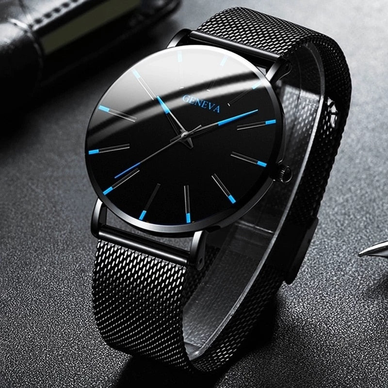 GENEVA Minimalist Men’s Quartz Wrist Watch